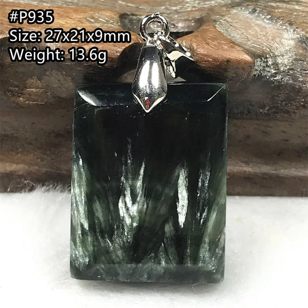 Green Seraphinite Pendant-ToShay.org