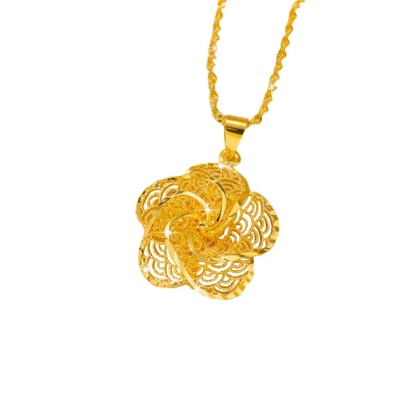 Gold Flower Pendant-ToShay.org