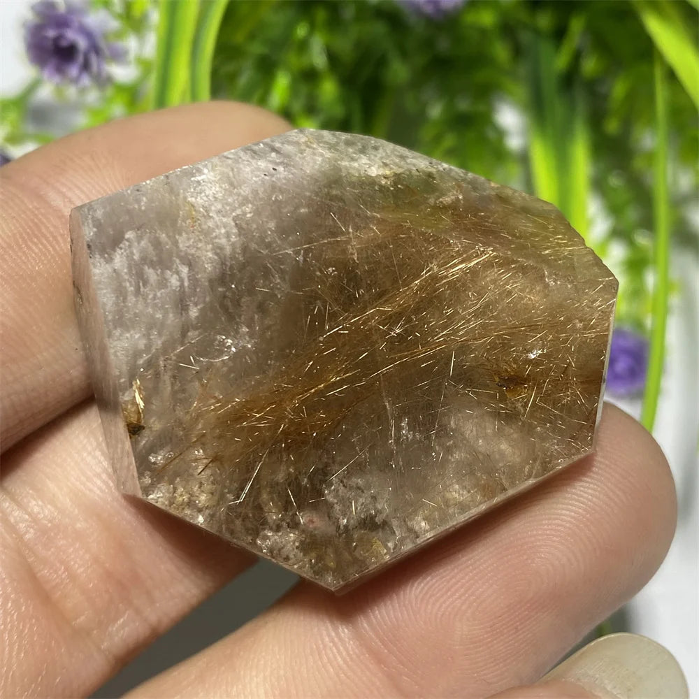 Gold Rutilated Quartz Rock-ToShay.org