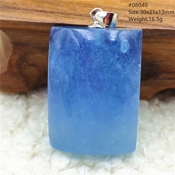 Blue Aquamarine Quartz Pendant-ToShay.org