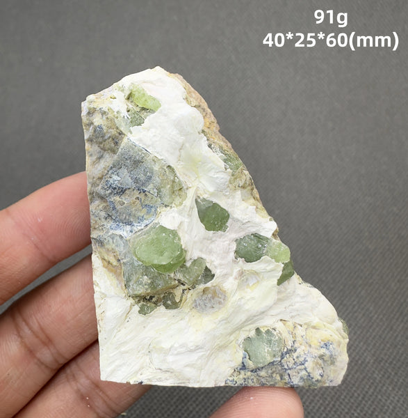 Green Peridot Olivine Crystal-ToShay.org