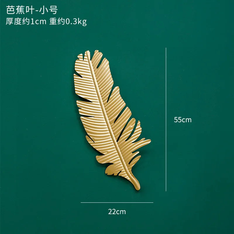 Gold Leaf Iron Wall Art-ToShay.org
