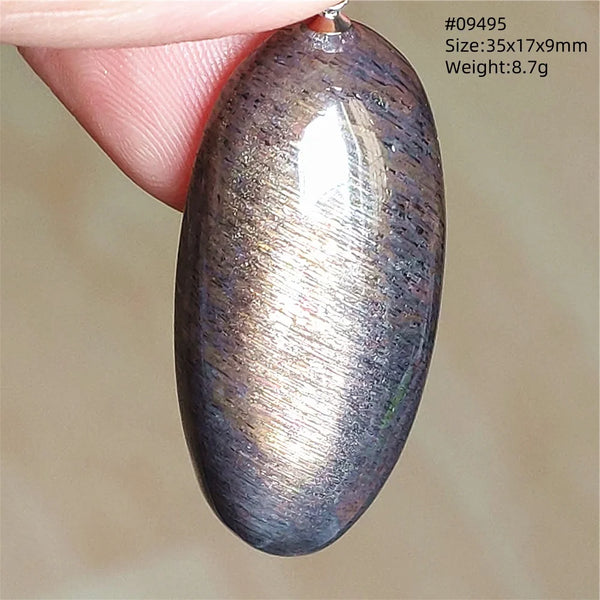 Black Sunstone Moonstone Pendant-ToShay.org