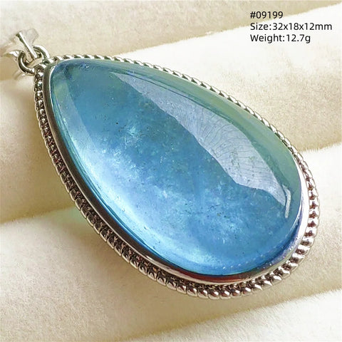 Blue Aquamarine Pendant-ToShay.org