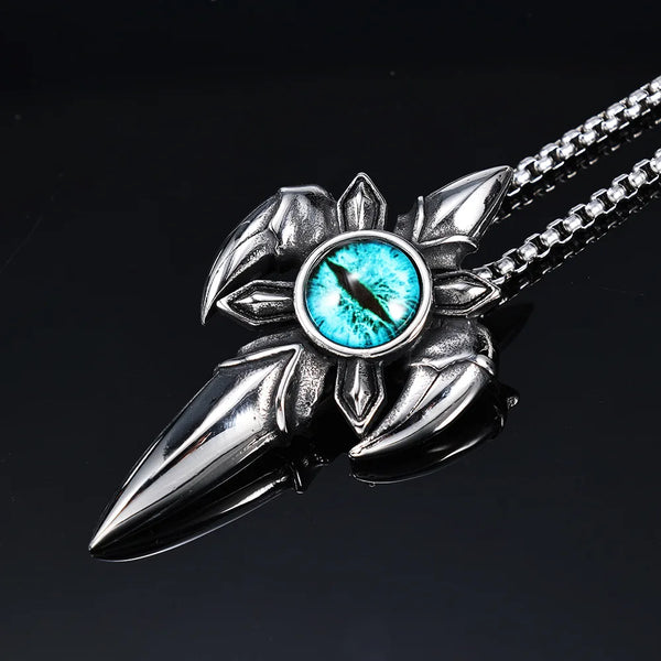 Blue Eye Steel Pendant-ToShay.org