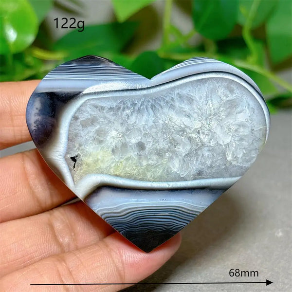 Black Silk Agate Heart-ToShay.org