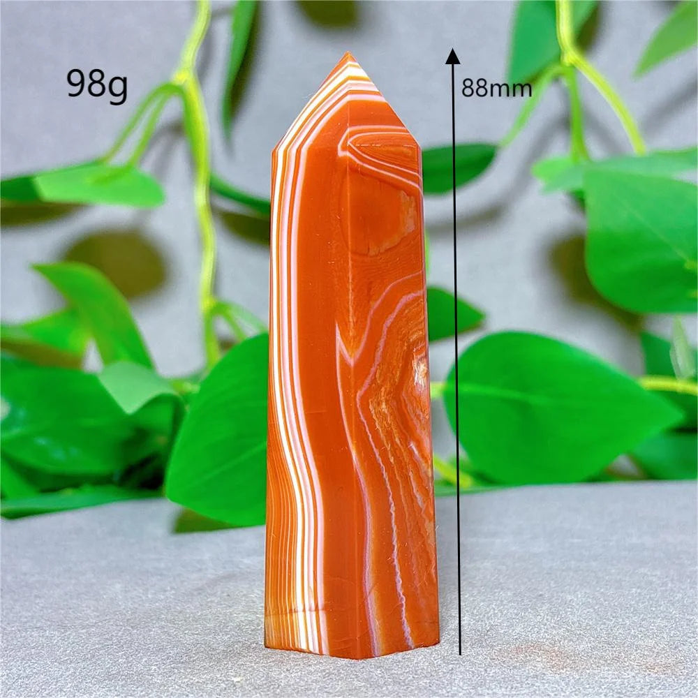 Orange Carnelian Quartz Tower-ToShay.org