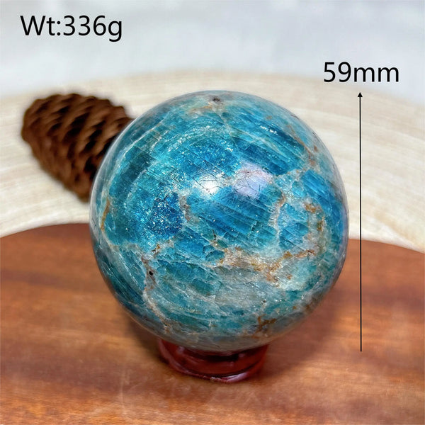 Blue Apatite Ball-ToShay.org