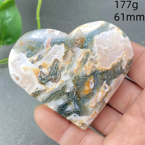 Green Aquatic Agate Heart-ToShay.org