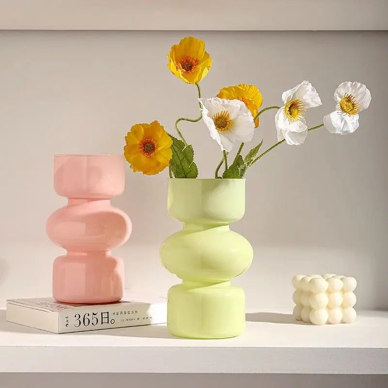 Glass Flower Vase-ToShay.org
