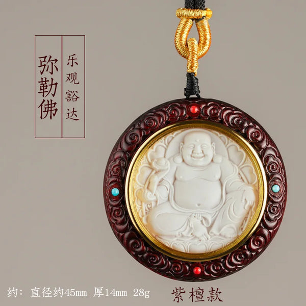 Sandalwood Buddha Pendant-ToShay.org