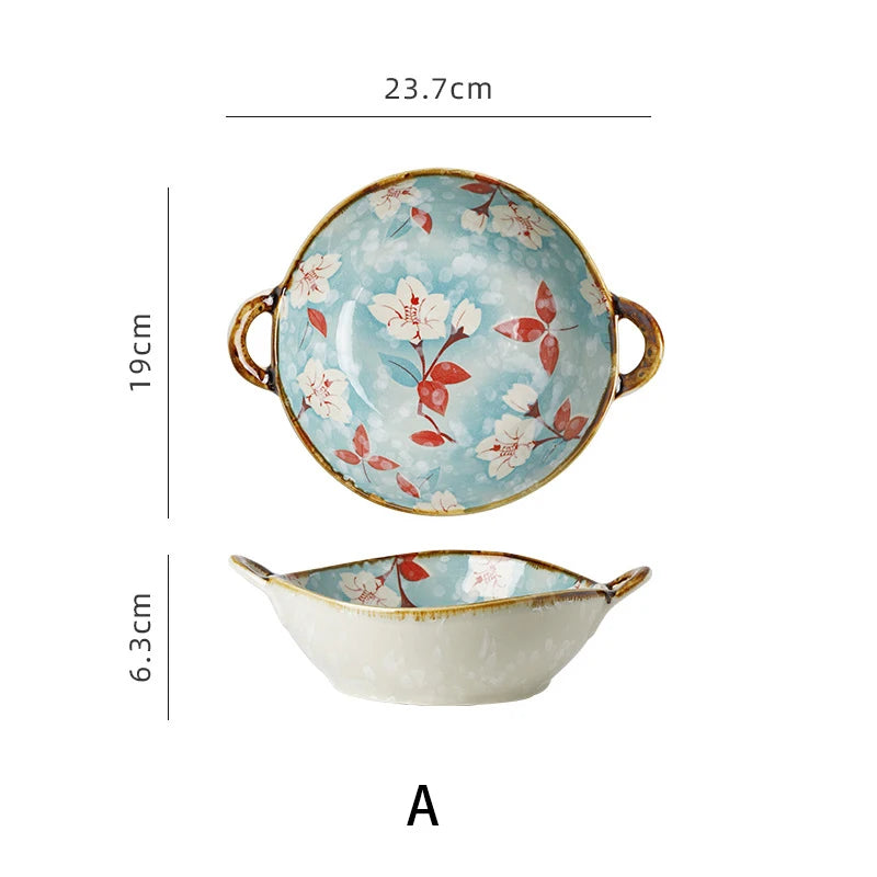Flowers Ceramic Bowl-ToShay.org