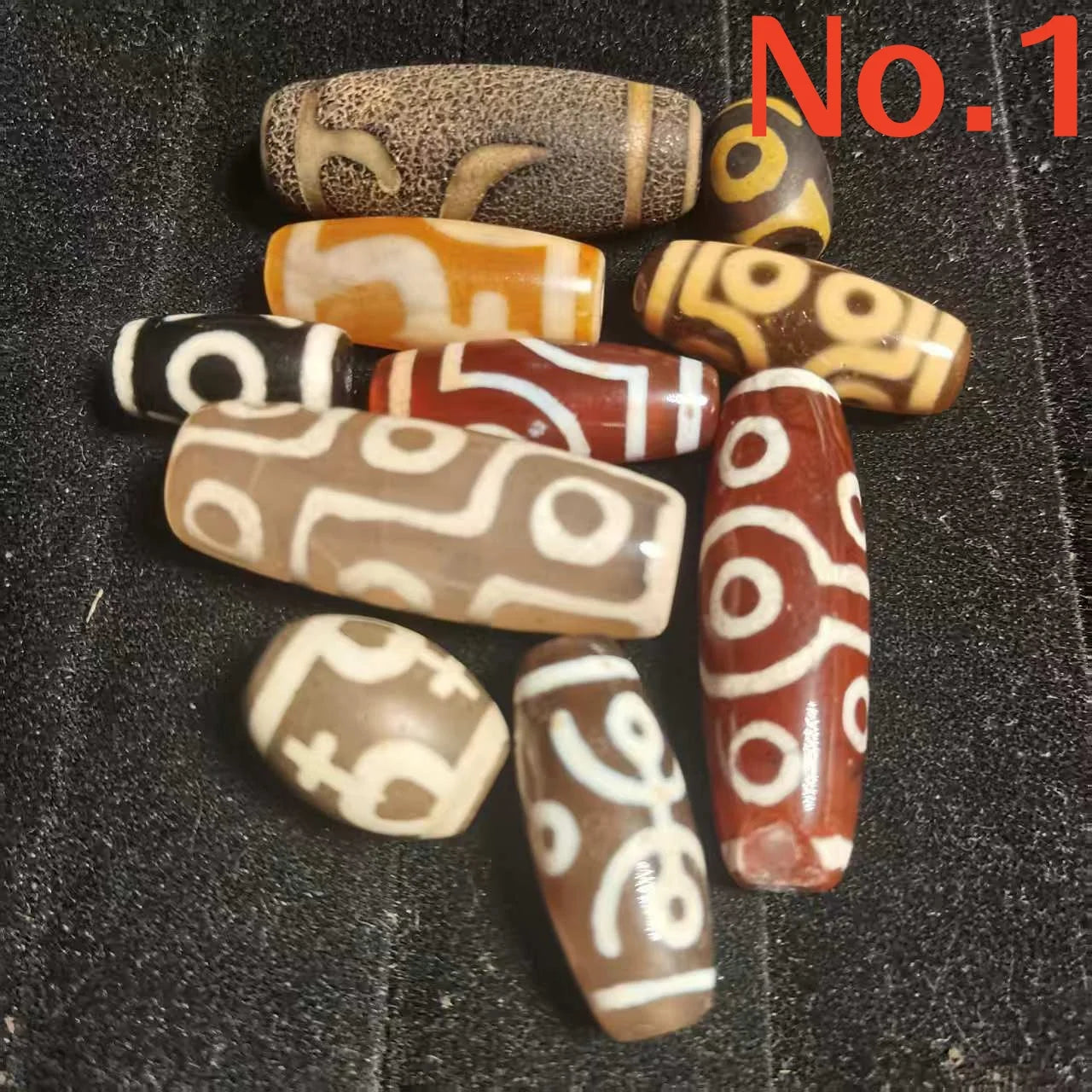 Tibetan Agate Dzi Beads-ToShay.org