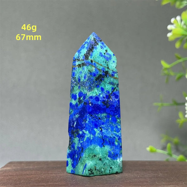 Blue Azurite Wand-ToShay.org