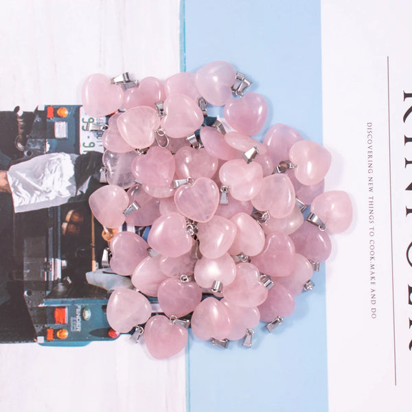 Pink Rose Quartz Hearts-ToShay.org