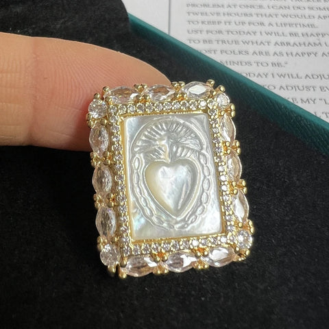 White Pearl Shell Pendant-ToShay.org