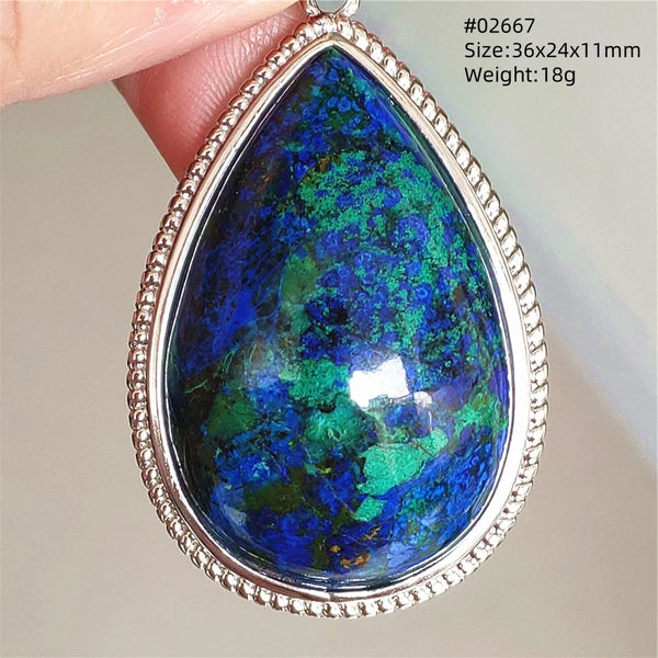 Blue Azurite Pendant-ToShay.org
