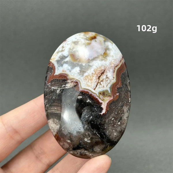 Red Agate Palm Stone-ToShay.org