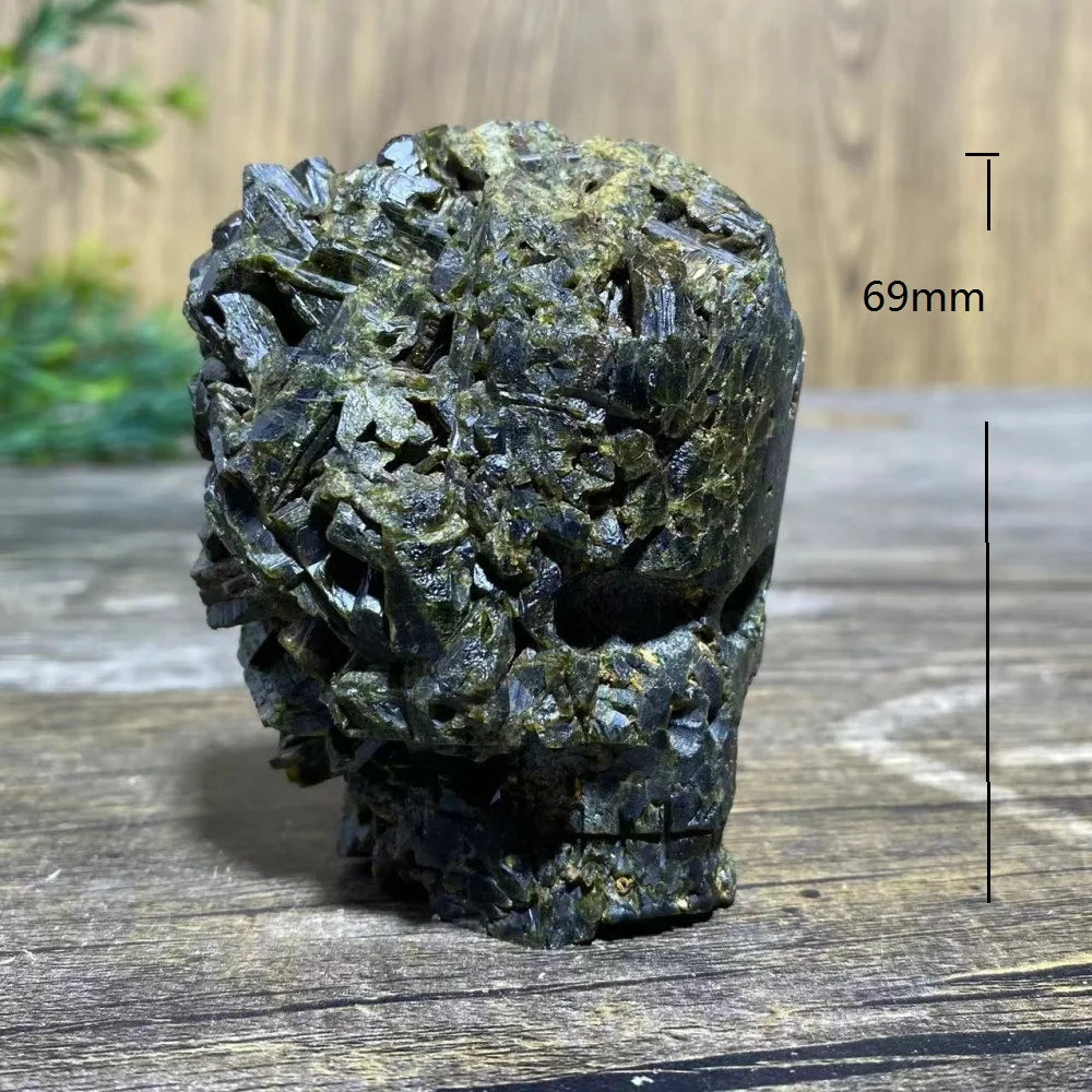 Green Tourmaline Skulls-ToShay.org