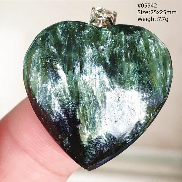 Green Seraphinite Pendant-ToShay.org