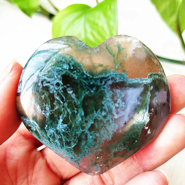 Green Moss Agate Heart-ToShay.org