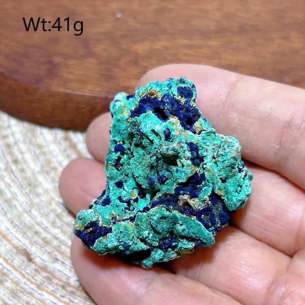 Blue Chrysocolla with Azurite Stone-ToShay.org