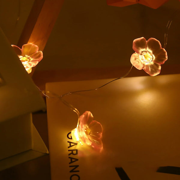 Pink Cherry Blossom String Lights-ToShay.org