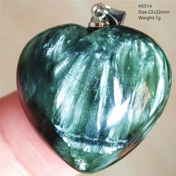 Green Seraphinite Pendant-ToShay.org