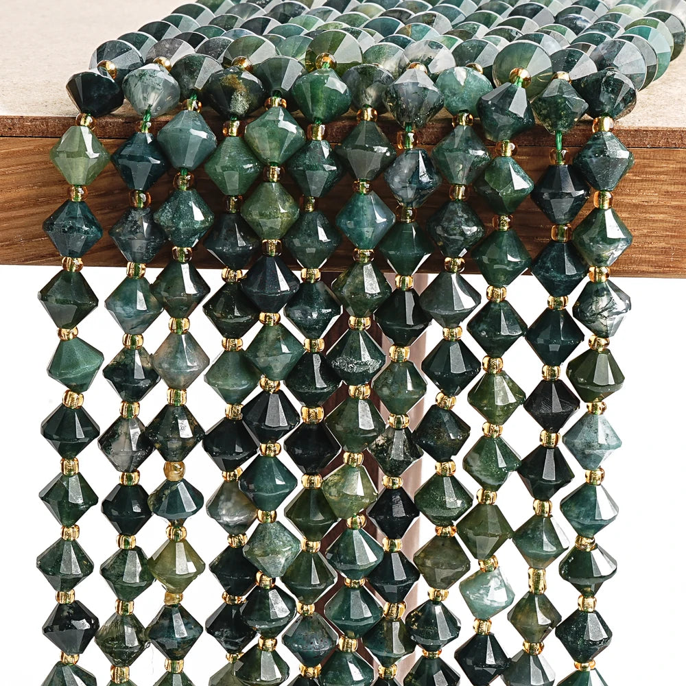 Green Moss Agate Beads-ToShay.org