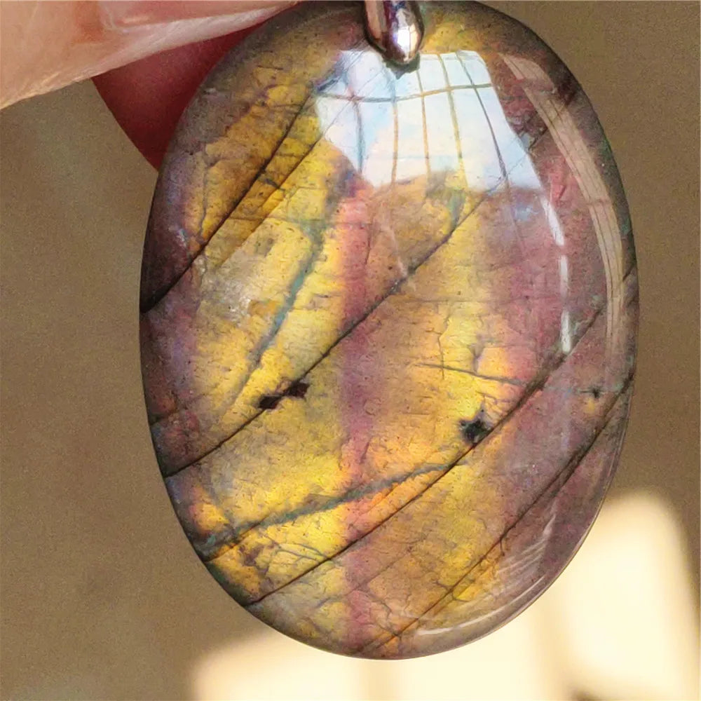 Blue Purple Labradorite Pendant-ToShay.org