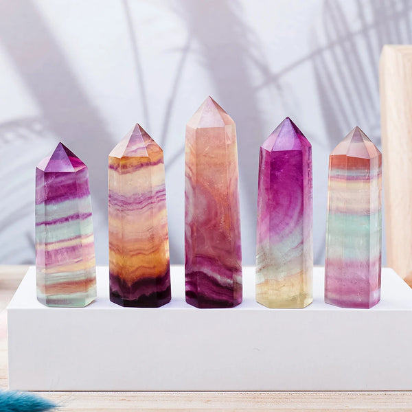 Rainbow Fluorite Hexagonal Column-ToShay.org