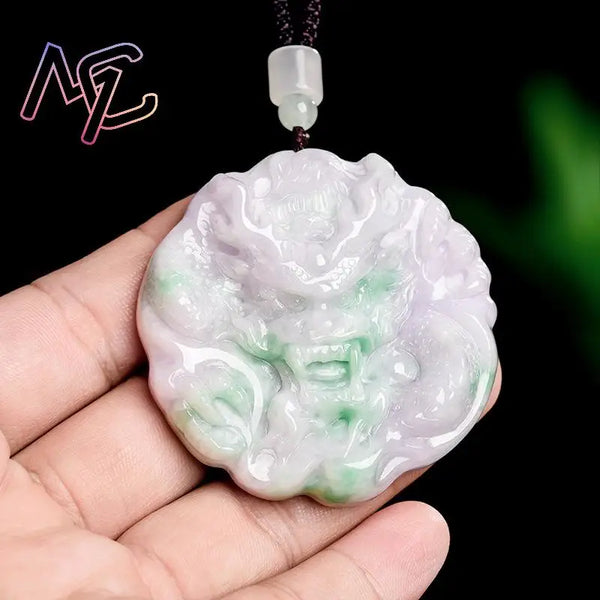 Green Jadeite Dragon Pendant-ToShay.org