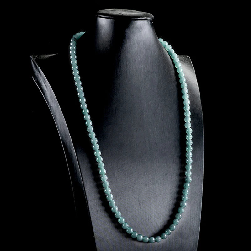 Green Jadeite Bead Necklace-ToShay.org