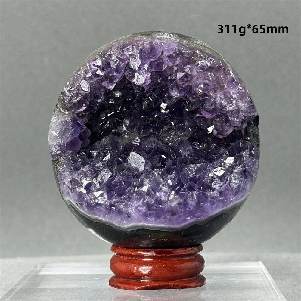 Purple Amethyst Cluster Ball-ToShay.org
