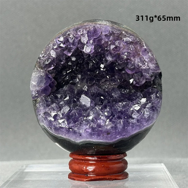 Purple Amethyst Cluster Ball-ToShay.org