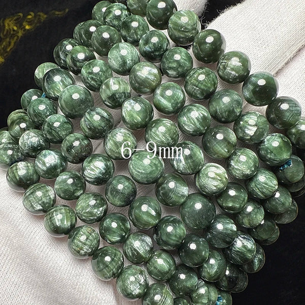 Green Feathers Seraphinite Bracelet-ToShay.org