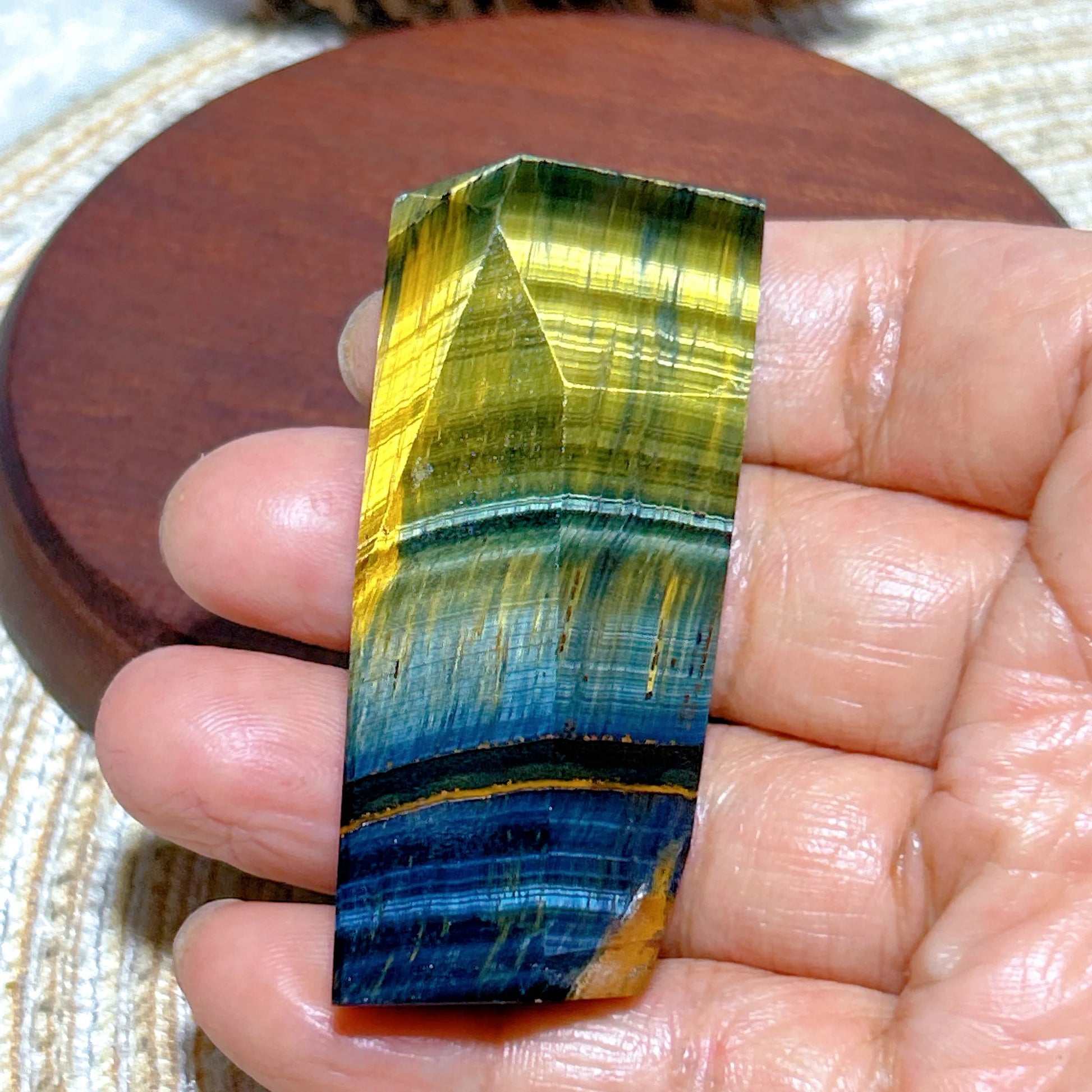 Blue Yellow Flash Tiger Eye-ToShay.org