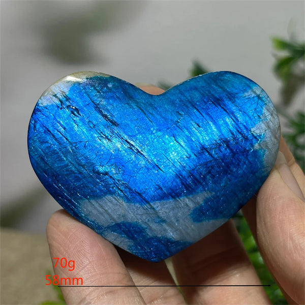 Blue Flash Moonstone Heart-ToShay.org
