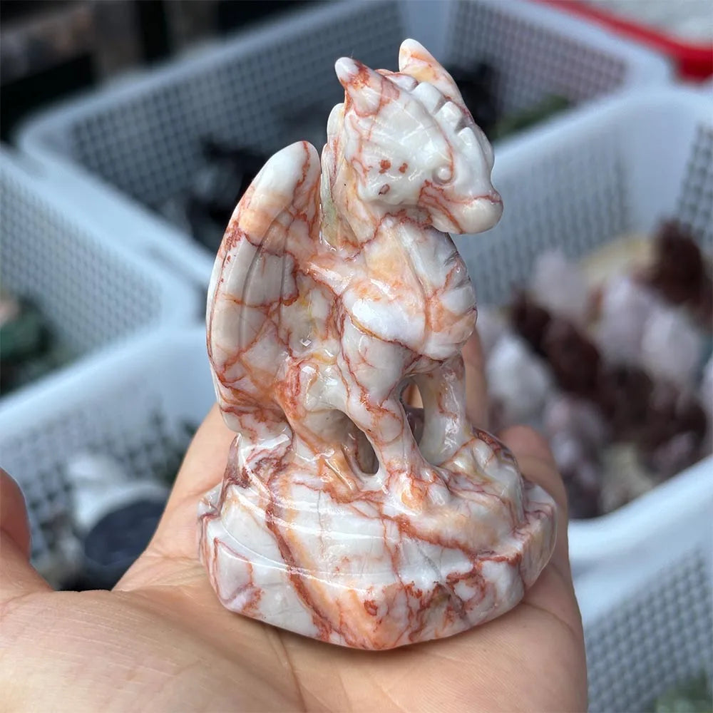 Red Network Stone Dragon-ToShay.org