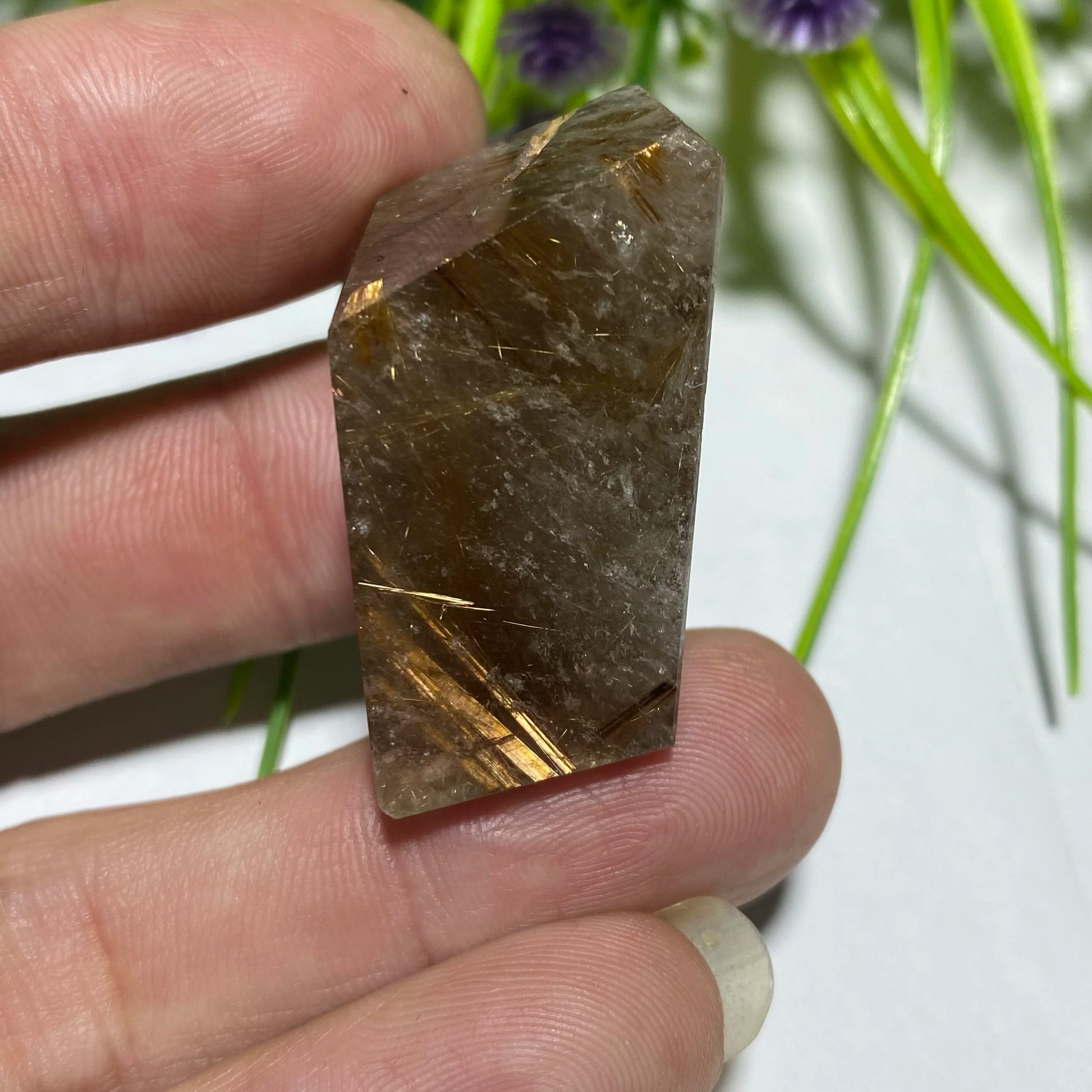 Gold Rutilated Quartz Rock-ToShay.org