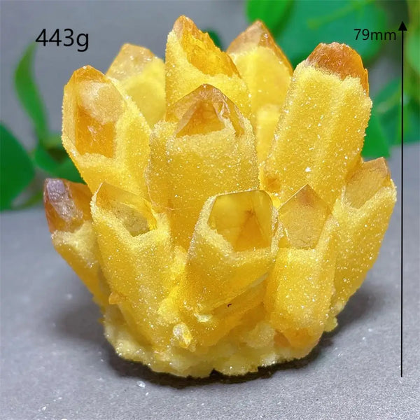 Yellow Citrine Crystal Cluster-ToShay.org