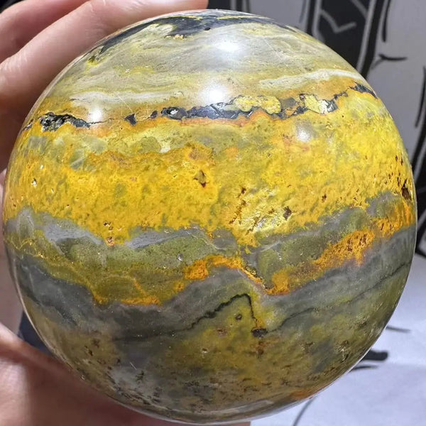 Yellow Bumblebee Jasper Ball-ToShay.org
