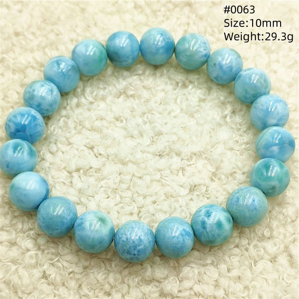 Blue Larimar Bead Bracelet-ToShay.org