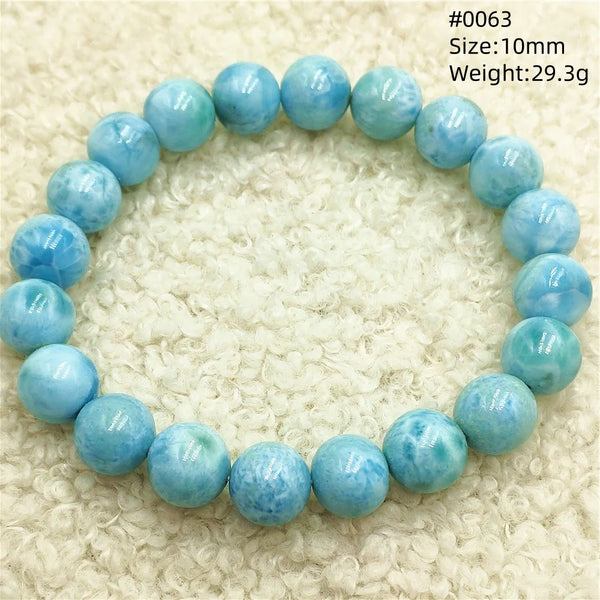 Blue Larimar Bead Bracelet-ToShay.org