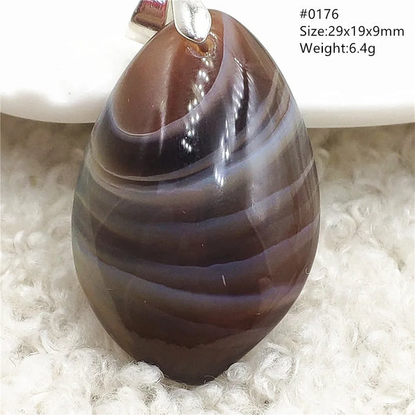 Grey Lace Agate Pendant-ToShay.org