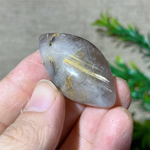 Gold Rutile Quartz Pendant-ToShay.org