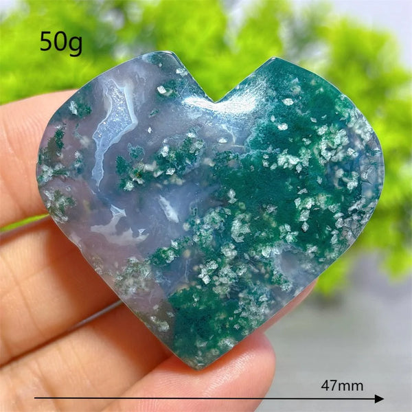 Green Moss Agate Heart-ToShay.org
