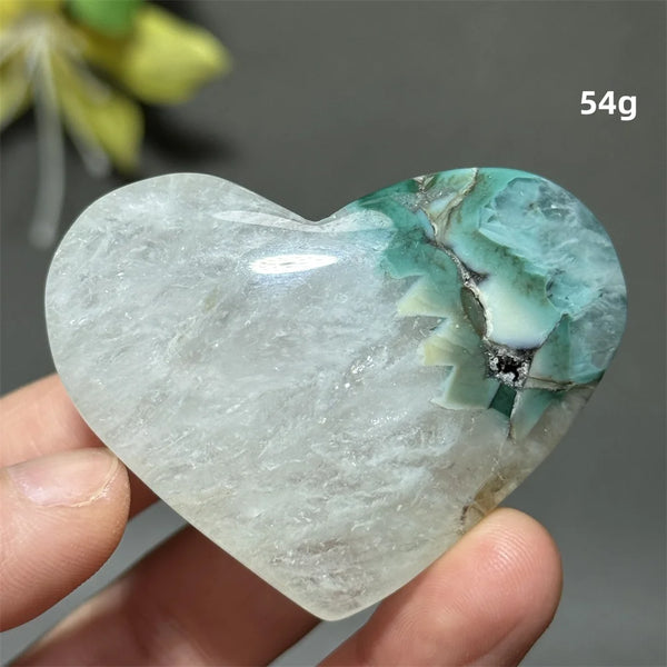 Green Cherry Agate Heart-ToShay.org