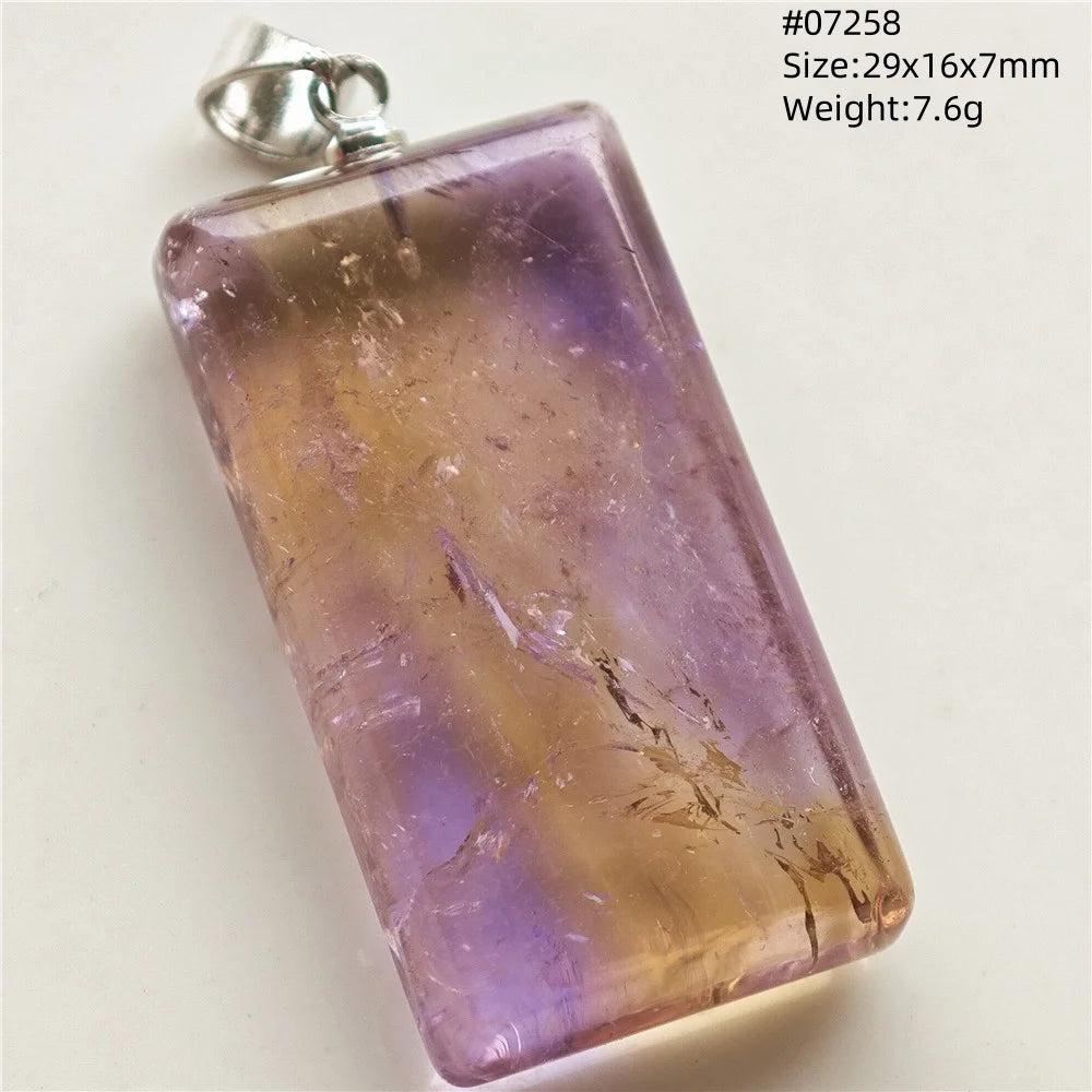 Purple Yellow Ametrine Pendant-ToShay.org
