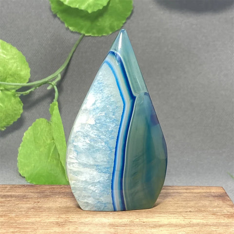 Blue Striped Agate Torch-ToShay.org
